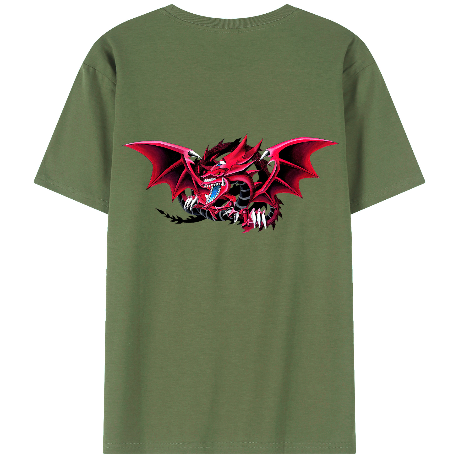 （画像用） 遊☆戯☆王 Yu-Gi-Oh! 綿100％ メンズ半袖Tシャツ（バックプリント） 通気性
